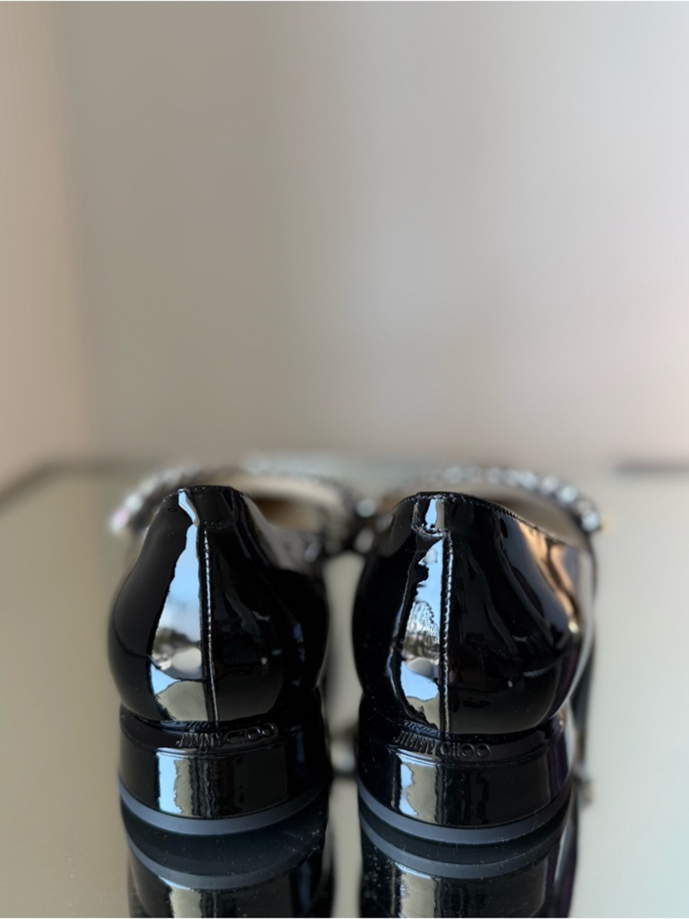 New JIMMY CHOO Bing 25 Patent Leather Ballet Flats $1,150 38 - Picture 6 of 10